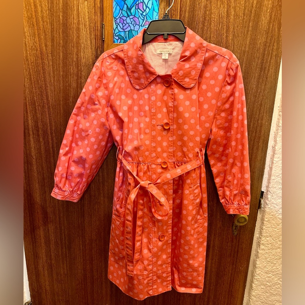 Adorable Garnet Hill polka dot rain coat